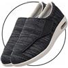 Möge Scarpa Uomo per Piedi Gonfi Confortevole Sneakers Casual all'Aperto Scarpe Uomo a Strappo Ginnastica Tennis Fitness Camminata per Persone anziane diabetiche(Color:BlackGrey,Size:43 EU)