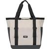 LARKSON Borsa Mare Donna Uomo Beige - Smilla - Borsone da Spiaggia Grande per Vacanze, Sport, Università, Viaggio - Tote Bag Shopper Con Cerniera - Idrorepellente