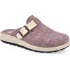 Fly Flot | Bio Style Woman, Pantofole Donna in Feltro con Fibbia Regolabile, Ciabatta con Tomaia in Pet Riciclato, Sottopiede in Microfibra Antishock, Lilla Scuro, 39