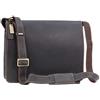 VISCONTI - Messenger Bag in Pelle per PC 14 Pollici - Borsa a Tracolla Media da Lavoro per Uomo - Borsa A4 per Ufficio - 18548 - Olio Marrone