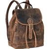 STILORD 'Allison' Zaino Elegante Donna Pelle Daypack Vintage Backpack Zainetto Borsa a Tracolla Pratico Elegante Borsa da Viaggio Zaino da Lavoro in Cuoio Autentico, Colore:calais - marrone