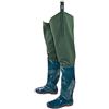 Generic Stivali A Coscia da Pesca Stivali da Wading in PVC con Anca a Botte Alta al Ginocchio, Suola in Tendine di Mucca Antiscivolo e Resistente all'Usura, Scarpe da Pesca Lunghe 80 cm (Color : Green, Size