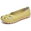 Rojeam Mocassini in Pelle Casual da Donna Mocassini Senza Lacci Scarpe da Barca Appartamenti Scarpe da Guida Sandali, Verde, 38 EU
