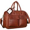 STILORD Carlo Borsa da Ufficio in vera pelle Portadocumenti vintage Valigetta 24 ore ventiquattrore Borsa lavoro Cuoio Uomo Donna Colore:cognac-marrone