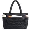 bagsmart Borsa tote da donna, borsa tote con cerniera, grande borsa a tracolla trapuntata con scomparti per viaggi, lavoro, palestra