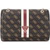 GUESS Noelle - Borsa a tracolla convertibile da donna, Logo marrone, One Size, Noelle Borsa a Tracolla Convertibile