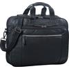 STILORD Borsa Business in Pelle Uomo nero - Ampia Cartella per Laptop da 15,6 Pollici - Borsa a Tracolla Vintage in Pelle di Vacchetta Nelson