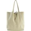 Chicca Borse CTM Borsa a sacca da donna in vera pelle morbida made in Italy - 33x35x15 Cm