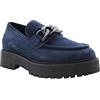 Nero Giardini NEROGIARDINI Mocassino in pelle scamosciata con platform Blu BLU 35