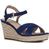 Geox D Soleil A, Sandali Donna, Blu (Blue), 36 EU