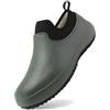 Generic Stivali di Gomma Uomo Scarpe da Giardino per l'esterno di Alta qualità Scarpe da Lavoro Leggere alla Caviglia alla Scrub a Mezza Altezza Antiscivolo Leggere Comode Shorty Boots per la Pesca