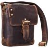 STILORD "Alessio" Borsello tracolla uomo in pelle vintage per Tablet da 8,4 pollici Messenger piccola in cuoio vero resistente Borsa viaggio Colore:zamora - marrone