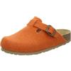 AFS-Schuhe 26900 - Pantofole da donna chiuse in feltro, comode e calde, made in Germany, Colore: arancione., 39 EU