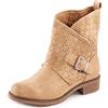 Toocool Stivali Donna Bassi Biker Motociclista Anfibi Fibbia Traforati G630 [37,Beige]