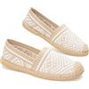 GLAMORA Espadrillas Donna Ballerine Slip On Scarpe Basse Maglia Jacquard Geometrico Traspirante Leggere Estive Comode Suola Gomma Antiscivolo Flessibili Tessuto Elasticizzato Calzata Facile