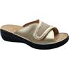 generico Stile di Vita ciabatta plantare estraibile in pelle chiusura a strappo con inserto in neoprene per alluce valgo 4672 beige (numeric_39)