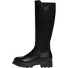 Nero Giardini I514765D Stivali Donna in Pelle E Tessuto - Nero 36 EU