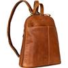 STILORD Olivia Zaino da Donna in Pelle - Piccolo Zainetto Vintage in Vera Pelle per iPad 9.7 Pollici e Tablet 10.1 - Zaino Borsa Elegante Colore:brandy - marrone