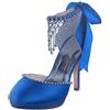 JIAJIA JIA JIA, Scarpe col tacco donna, Blu (blu), 36