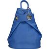Chicca Borse - Borsa Zaino da Donna in Vera Pelle Made in Italy - 28x35x12 Cm