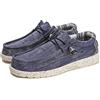CERYTHRINA Scarpe da barca stringate da uomo Mocassini Slip-on Scarpe da passeggio Casual leggere Scarpe da passeggio traspiranti Scarpe di tela, Blu, 42 2/3 EU