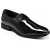 YFFUSHI Loafers Uomo Pelle Verniciata Lucida Scarpe da Cerimonia Senza Lacci per Matrimonio Ufficio Guida, Nero, 45 EU