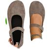 AMOUSDRDR Ballerine ortopediche in camoscio Mary Jane da donna, punta rotonda in pelle scamosciata morbida e confortevole, senza lacci, ballerine ortopediche Mary Jane, Marrone, 0 UK