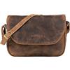STILORD Esther Vintage Borsetta Donna in Pelle Vera Borsa Piccola Vintage con Tracolla Clutch Pochette Classica in Cuoio Colore:marrone medio