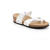 GRÜNLAND il benessere è naturale Grunland MEMI CB3044 Perla Bianco Ciabatte Donna Infradito Zeppa Fibbie 36