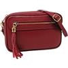 Mauro Pelletteria Borsa Donna Tracolla Piccola Vera Pelle Made in Italy - Modello Joy - Borsa a Tracolla Elegante con Cerniera e Tracolla Regolabile - Idea Regalo Donna