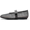ATBELL Ballerine da donna in rete con punta rotonda e cinturino con fibbia Mary Jane, comode, stile casual