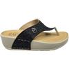 Fly Flot Ciabatte Infradito Donna con Zeppa Anatomica - Fascia Glitter, Suola Antishock, Plantare Morbido, Sandali Estivi Made in Italy