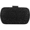 Boutique De FGG Strass Borse da Sera Donne Pochette e Clutch in Cristallo per Feste Borsa da Matrimoni Borsetta da Sposa,Mini,Nero