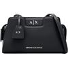 Armani Exchange Armani Exchange AmElie - Borsa a tracolla da donna, taglia M, confezione da 1, Nero, One Size, BORSA MESSENGER