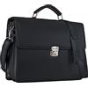 STILORD Robert Ventiquattrore uomo in pelle con scomparto per PC 15.6 pollici Cartella 24 ore Valigetta business Borsa portadocumenti da ufficio con tracolla Colore:nero
