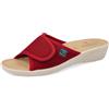 Fly Flot Bevilacqua, Ciabatte Donna in Rete Elastica, Aperte con Strappo Unico Regolabile, Sottopiede Imbottito in Pelle, Sandali, Bordo, 38 EU