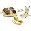 MOKKI 2x Occhiali da sole per 1-5 anni, UV420 e UV400, fascia, lenti grandi, protezione dalla luce blu, polarizzati, no viti, flessibili, morbidi, per sci, spiaggia, sport, neonati e bambini, click & change