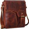 ROYALZ Denver Borsa uomo vera pelle piccola vintage Tracolla Borsello Vero Cuoio Messenger per Tablet da 10,1 Pollici Viaggio