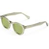 X-LAB XLAB 8004 Occhiali da sole stile moscot, 50mm, Verde/Verde, Unisex