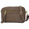 Mauro Pelletteria Borsa Donna Tracolla Piccola Vera Pelle Made in Italy - Modello Joy - Borsa a Tracolla Elegante con Cerniera e Tracolla Regolabile - Idea Regalo Donna