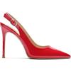 CHMILE CHAU 【È necessario misurare la lunghezza dei vostri piedi prima di ordinare】 Stiletto Donna-Scarpa Tacco Alto Sandali a spillo-Punta Punta a Punta Fibbia Flangia Posteriore 39-CHC-19, 15 Rosso, 36.5 EU