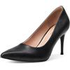 GENSHUO Scarpe da Donna con Tacco a Spillo 8 cm, Punta Chiusa, Design Classico Elegante