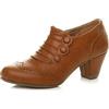 AJVANI donna tacco medio scarpone richelieu elegante lavoro stivaletti scarpette stivali 7 40