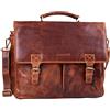 STILORD Georg Borsa Tracolla per l'ufficio da Insegnante Professore Uomo Donna Classica Portadocumenti grande in pelle Borsa da lavoro Business in vero cuoio Colore:kara - cognac