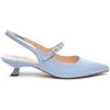Nero Giardini E512261DE Décolleté Donna in Vernice - Celeste 36 EU