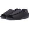 Generico Pantofole Per Diabetico Pianta Larga Estive Scarpe Per Piedi Gonfi Da Uomo Aperta Sandali Ortopedico (Nero, Adulto, 43, Numero, Sistema Taglie Calzature EU, Larga)