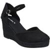 Skydiva Espadrillas con zeppa Aesthetic + da donna - iute da sparto, con fibbia - Espadrilles con zeppa alta e confortevole, eleganti e versatili, Nero , 41 EU