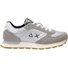 SUN68 Scarpe Sneaker Girl's Ally Bright Teen Suede/Nylon Argento ZS24SU08 Z34408T