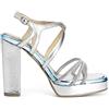 CAFèNOIR Cafe Noir Sandalo 3 Mignon con Strass - C1MD9003 - Argento, 37