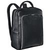 STILORD Orlando Borsa Zaino Uomo Lavoro in Pelle Vintage Borsa a Tracolla Porta Documenti per Tablet Zainetto Università Ufficio Viaggio Cuoio Genuino Colore:nero